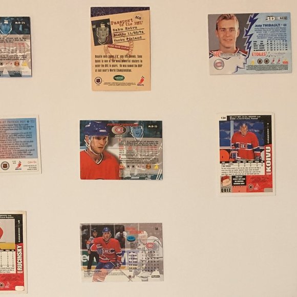 Montreal Canadiens Vintage NHL Hockey Cards - Lot of 16 - Roy, Koivu, Turgeon + - Picture 9 of 9